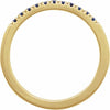689237 / Ring / Set / 14K Yellow / Natural Blue Sapphire / Round / 1.5 Mm / Polished / Natural Blue Sapphire Stackable Ring