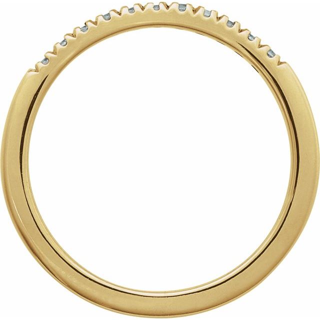 689237 / Ring / Set / 14K Yellow / Natural Aquamarine / Round / 1.5 Mm / Polished / Natural Aquamarine Stackable Ring