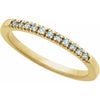 689237 / Ring / Set / 10K Yellow / Natural Aquamarine / Round / 1.5 Mm / Polished / Natural Aquamarine Birthstone Ring