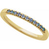 689237 / Ring / Set / 10K Yellow / Natural Alexandrite / Round / 1.5 Mm / Polished / Natural Alexandrite Birthstone Ring