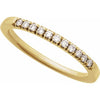 689237 / Ring / Set / 14K Yellow / Natural Diamond / Round / 1.5 Mm / Polished / 1/6 Ctw Natural Diamond Stackable Ring