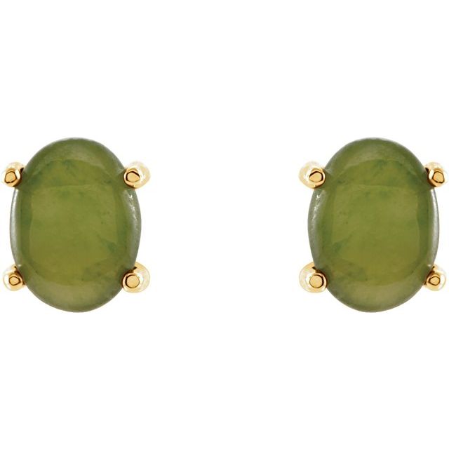 Natural Nephrite Jade | Oval | 8 x 6mm