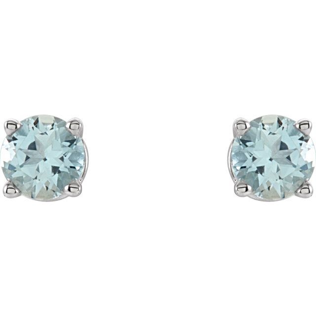 Natural Aquamarine | Round | 4mm