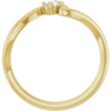 126993 / Ring / Set / 14K Yellow / Lab-Grown Diamond / Oval / 4 X 3 Mm / Polished / 1/6 Ct Lab-Grown Diamond Freeform Solitaire Ring
