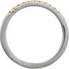 689237 / Ring / Set / 14K White / Natural Citrine / Round / 1.5 Mm / Polished / Natural Citrine Stackable Ring