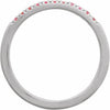 689237 / Ring / Set / 14K White / Natural Pink Tourmaline / Round / 1.5 Mm / Polished / Natural Pink Tourmaline Stackable Ring