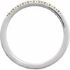 689237 / Ring / Set / 14K White / Natural Peridot / Round / 1.5 Mm / Polished / Natural Peridot Stackable Ring