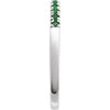 689237 / Ring / Set / 14K White / Natural Emerald / Round / 1.5 Mm / Polished / Natural Emerald Stackable Ring