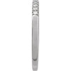 689237 / Ring / Set / 14K White / Natural Diamond / Round / 1.5 Mm / Polished / 1/6 Ctw Natural Diamond Stackable Ring
