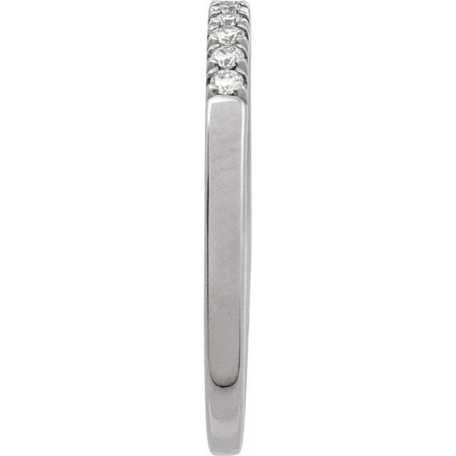 689237 / Ring / Set / 14K White / Natural Diamond / Round / 1.5 Mm / Polished / 1/6 Ctw Natural Diamond Stackable Ring