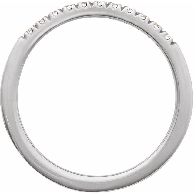 689237 / Ring / Set / 14K White / Natural Diamond / Round / 1.5 Mm / Polished / 1/6 Ctw Natural Diamond Stackable Ring