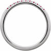 689237 / Ring / Set / 14K White / Natural Ruby / Round / 1.5 Mm / Polished / Natural Ruby Stackable Ring