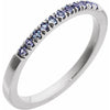 689237 / Ring / Set / 14K White / Natural Alexandrite / Round / 1.5 Mm / Polished / Natural Alexandrite Stackable Ring