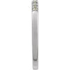 689237 / Ring / Set / 14K White / Natural Aquamarine / Round / 1.5 Mm / Polished / Natural Aquamarine Stackable Ring