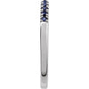 689237 / Ring / Set / 14K White / Natural Blue Sapphire / Round / 1.5 Mm / Polished / Natural Blue Sapphire Stackable Ring
