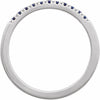 689237 / Ring / Set / 14K White / Natural Blue Sapphire / Round / 1.5 Mm / Polished / Natural Blue Sapphire Stackable Ring