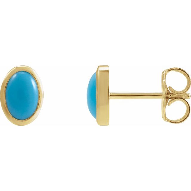 Natural Turquoise | Oval | 6 x 4mm