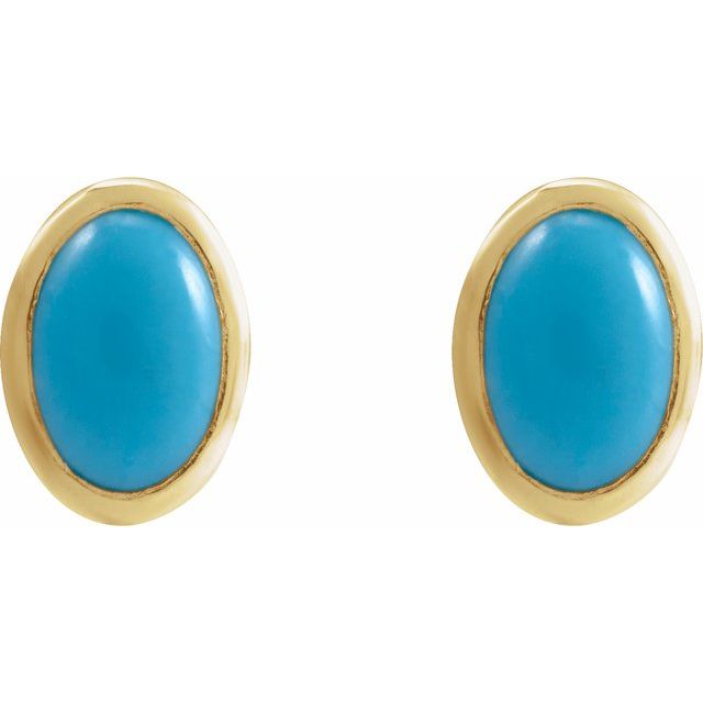 Natural Turquoise | Oval | 6 x 4mm