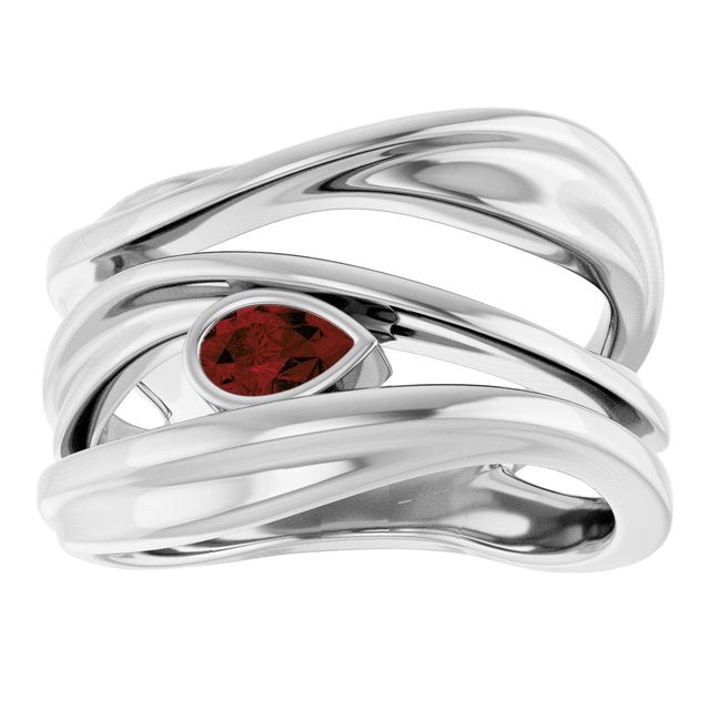 Natural Mozambique Garnet | Pear | 5 x 3mm