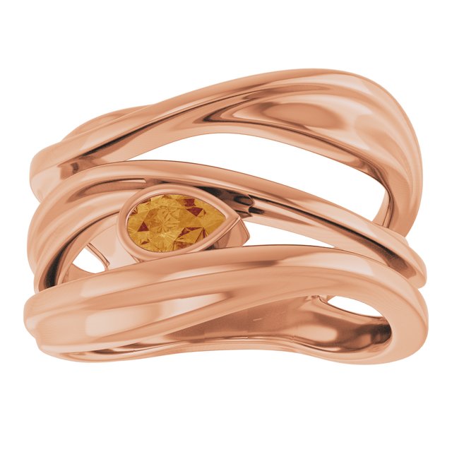Natural Citrine | Pear | 5 x 3mm