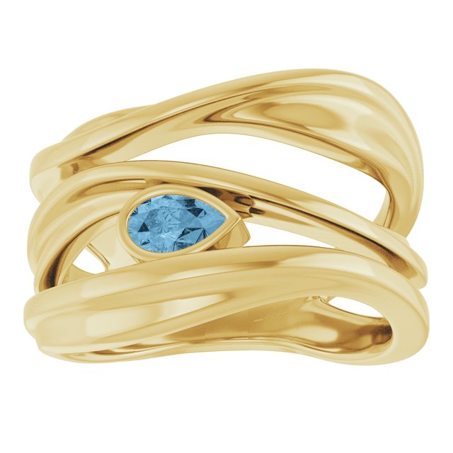 Natural Sky Blue Topaz | Pear | 5 x 3mm