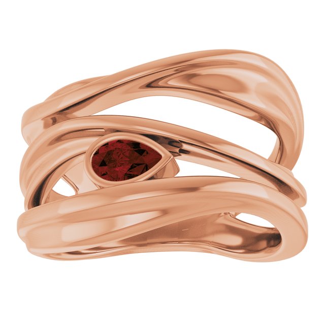 Natural Mozambique Garnet | Pear | 5 x 3mm