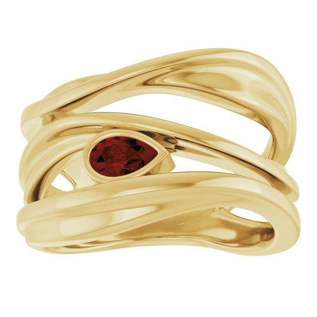 Natural Mozambique Garnet | Pear | 5 x 3mm