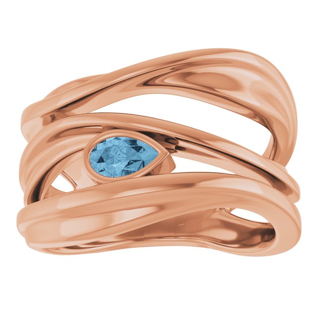 Natural Sky Blue Topaz | Pear | 5 x 3mm