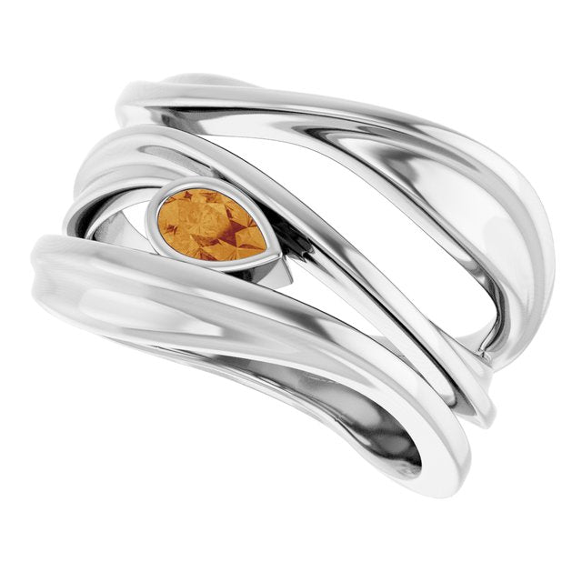 Natural Citrine | Pear | 5 x 3mm