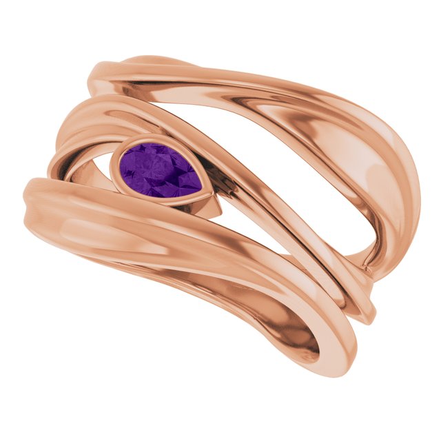 Natural Amethyst | Pear | 5 x 3mm