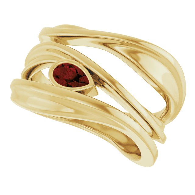 Natural Mozambique Garnet | Pear | 5 x 3mm