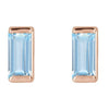 Lab-Grown Aqua Sapphire | Straight baguette | 4 x 2mm
