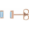 Lab-Grown Aqua Sapphire | Straight baguette | 4 x 2mm