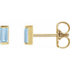 Lab-Grown Aqua Sapphire | Straight baguette | 4 x 2mm