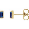 Lab-Grown Blue Sapphire | Straight baguette | 4 x 2mm
