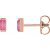Natural Pink Tourmaline | Straight baguette | 4 x 2mm