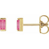 Natural Pink Tourmaline | Straight baguette | 4 x 2mm