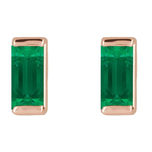 Lab-Grown Emerald | Straight baguette | 4 x 2mm