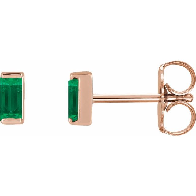 Lab-Grown Emerald | Straight baguette | 4 x 2mm