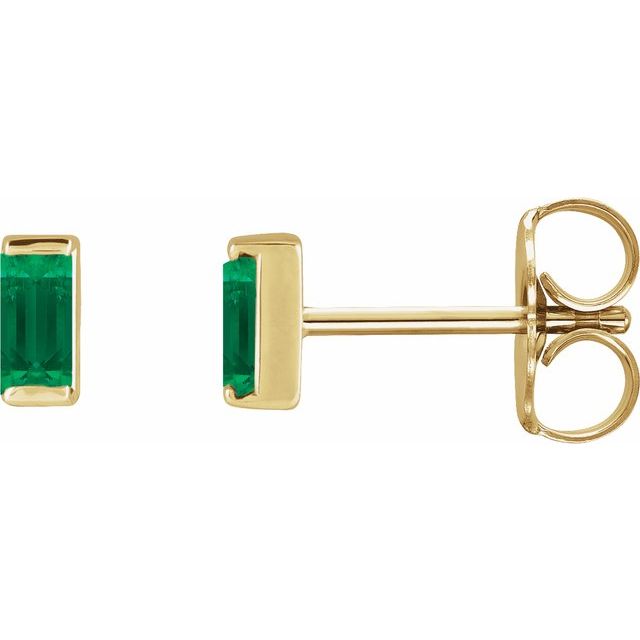 Lab-Grown Emerald | Straight baguette | 4 x 2mm