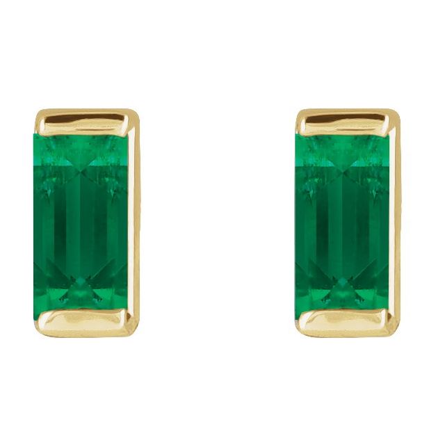 Lab-Grown Emerald | Straight baguette | 4 x 2mm