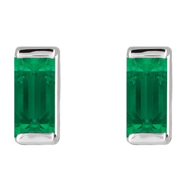 Lab-Grown Emerald | Straight baguette | 4 x 2mm