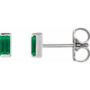 Lab-Grown Emerald | Straight baguette | 4 x 2mm