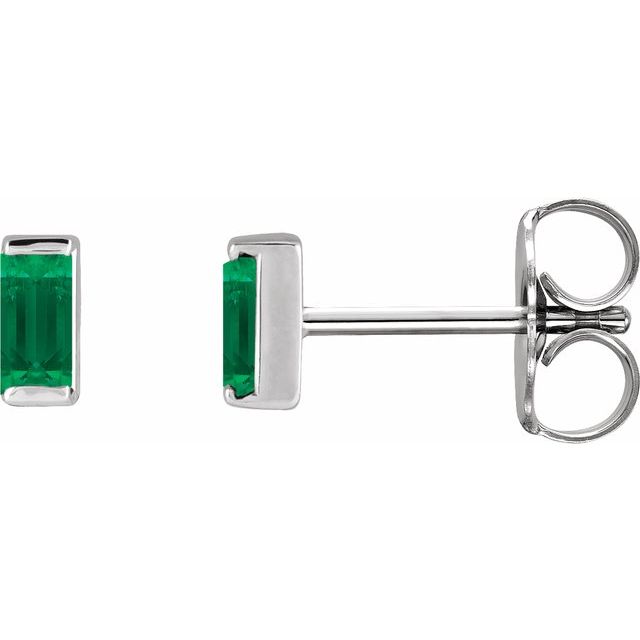 Lab-Grown Emerald | Straight baguette | 4 x 2mm