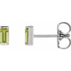 Natural Peridot | Straight baguette | 4 x 2mm