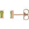 Natural Peridot | Straight baguette | 4 x 2mm