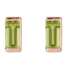 Natural Peridot | Straight baguette | 4 x 2mm