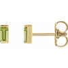 Natural Peridot | Straight baguette | 4 x 2mm