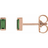 Natural Green Tourmaline | Straight baguette | 4 x 2mm