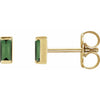 Natural Green Tourmaline | Straight baguette | 4 x 2mm